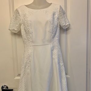 Antonio Melani white lace overlay dress - size 4